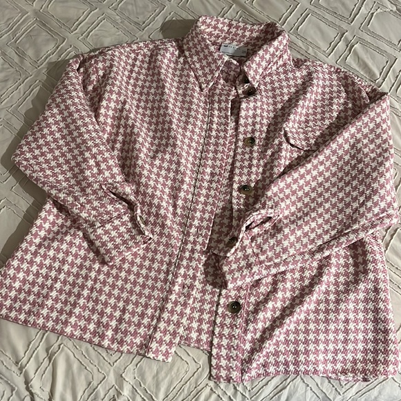 ASOS Pink Patterned Light Jacket - Picture 2 of 6